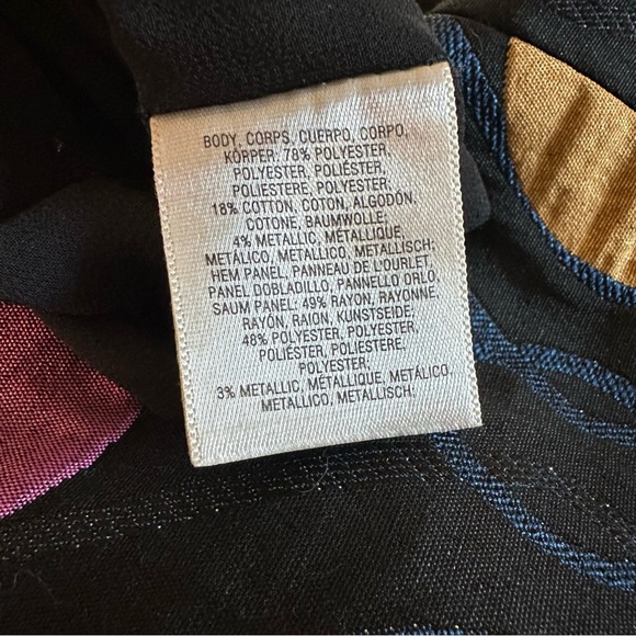 Anthropologie Maeve Tilde Jacquard Shift Navy Shimmer Dot Lace Dress Size M-C18 - Picture 12 of 13